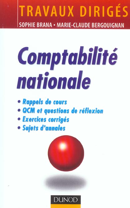 Comptabilite nationale ; travaux diriges