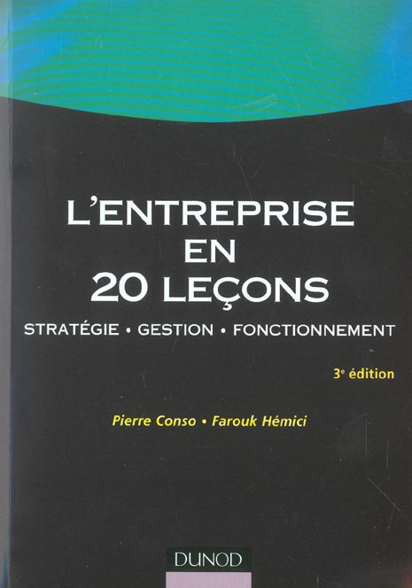 L'entreprise en 20 lecons (3e édition)