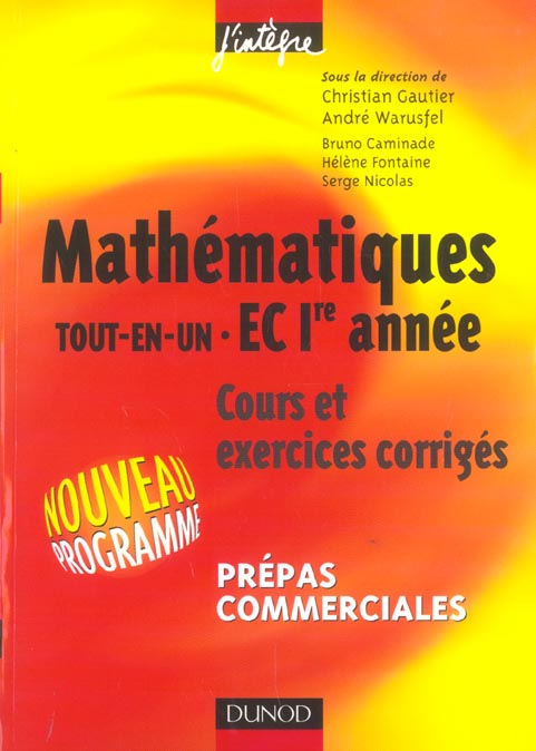 TOUT-EN-UN ; EC 1ERE ANNEE ; prepas commerciales