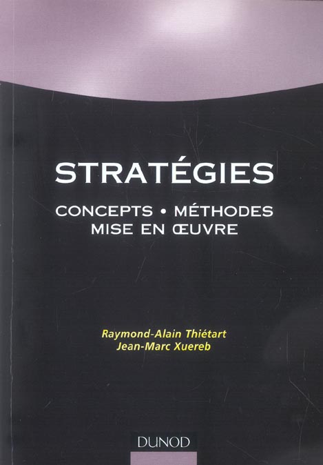 Strategies, concepts, methodes, mise en oeuvre