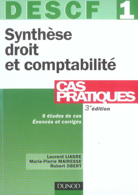 Descf n.1 ; synthèse droit et comptabilite (3e édition)