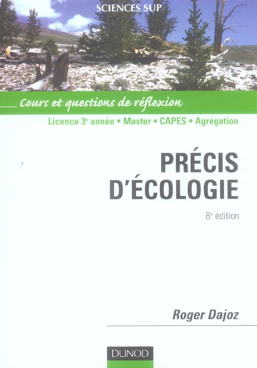 Precis d'ecologie - 8eme edition