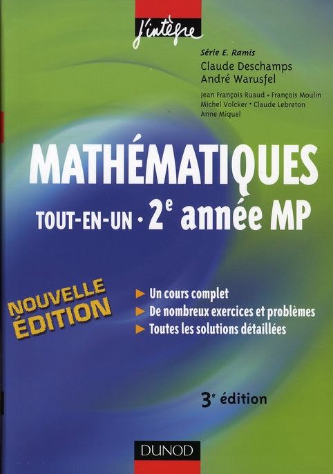 Mathématiques ; tout-en-un ; 2e année mp ; cours et exercices corrigés