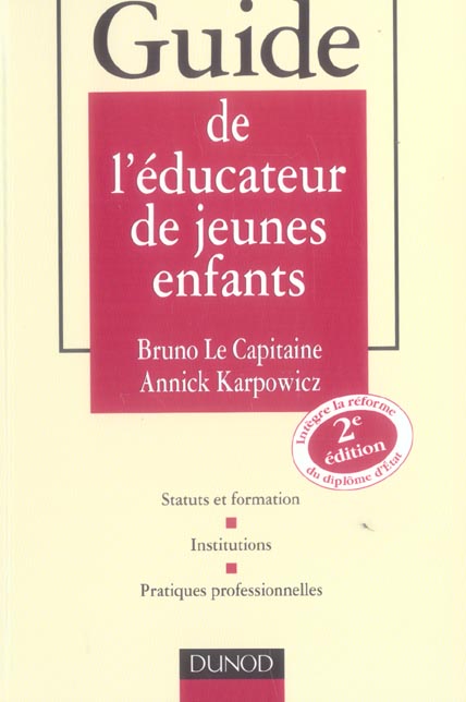 Guide de l'educateur de jeunes enfants