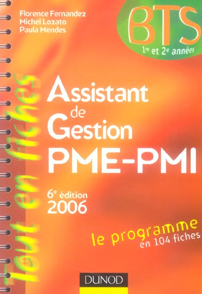 Assistant de gestion pme/pmi (6e edition)