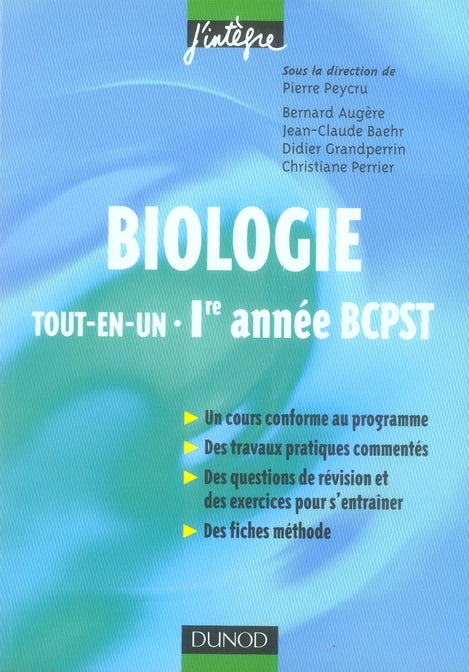 Biologie bcpst ; 1ere année