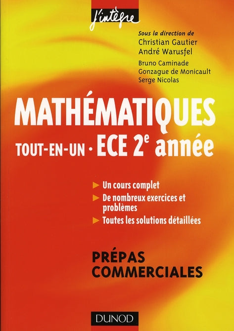 Mathématiques tout-en-un ; 2ème année ECE ; cours et exercices corrigés