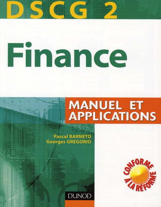 Finance DSCG 2 ; manuel et applications