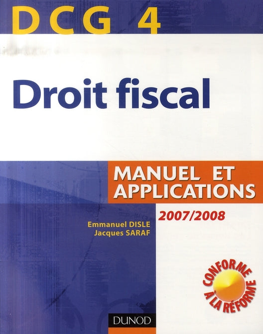 Droit fiscal ; dcg 4 ; manuel et applications