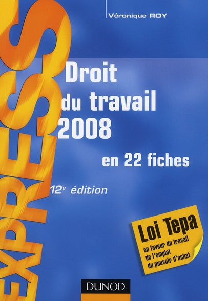 Droit du travail en 22 fiches (édition 2008)