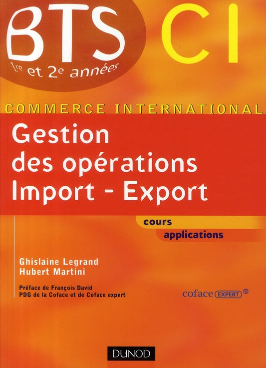 Gestion des opérations import export ; BTS 1ère et 2ème années ; CI