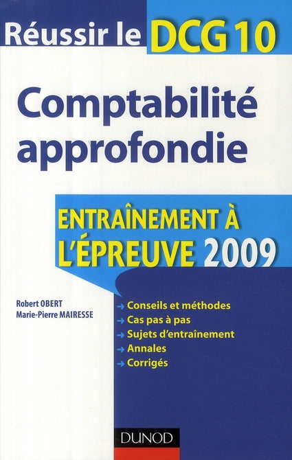 Réussir le DCG 10 comptabilité approfondie
