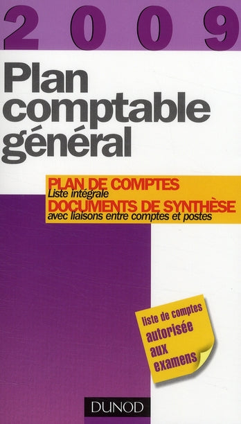 BTS : plan comptable général 2009 (13e édition)
