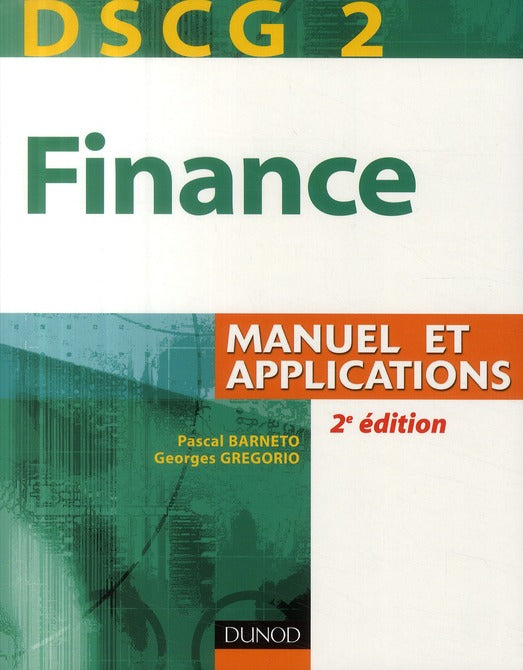 DSCG 2 ; finance ; manuel et applications (2e édition)
