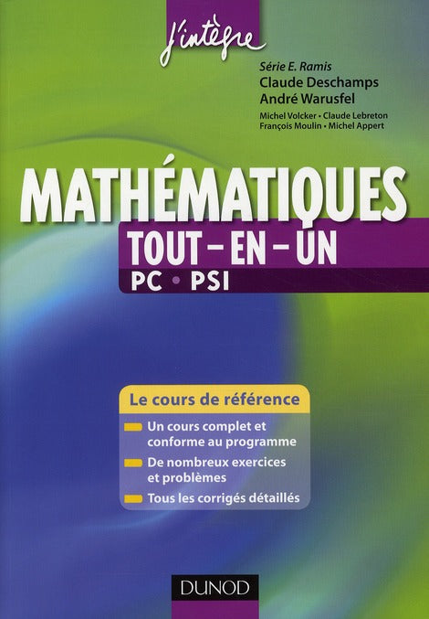 Mathématiques tout-en-un ; 2ème année PC-PSI ; cours et exercices corrigés