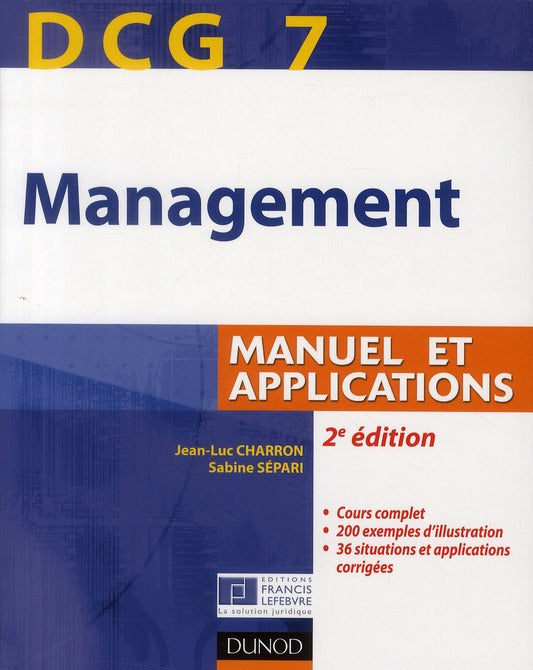 DCG 7 ; management ; manuel et applications, corrigés inclus (2e édition)