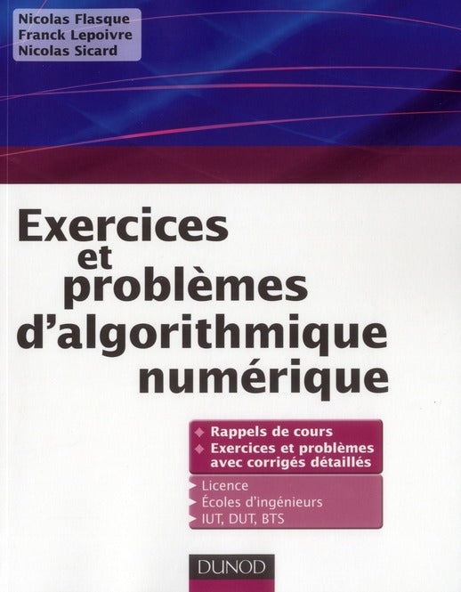 Exercices et problèmes d'algorithmique numérique