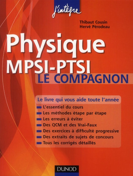 Physique ; le compagnon MPSI-PTSI (2e édition)