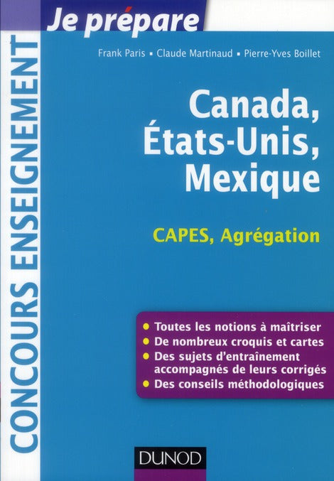Je prépare : Canada, Etats-Unis, Mexique ; capes-agrégation géographie