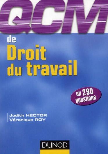 Droit du travail ; QCM en 290 questions (édition 2012)