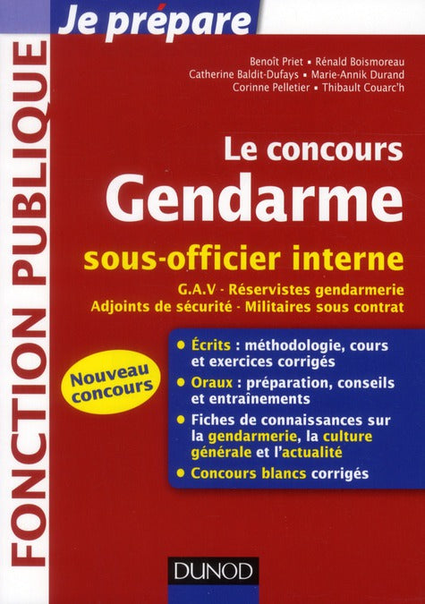Je prépare : le concours gendarme sous-officier interne