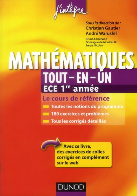 Mathématiques ; ECE 1ère année ; tout-en-un