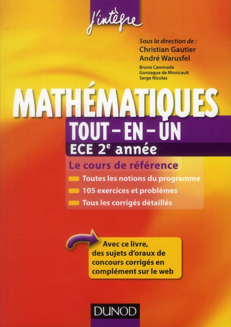 Mathématiques ; ECE 2ème année ; tout-en-un