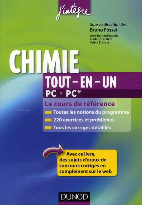 Chimie ; PC, PC* ; tout-en-un