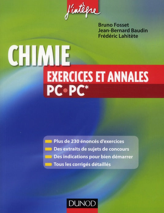 Chimie ; 2ème année PC-PC* ; exercices et annales