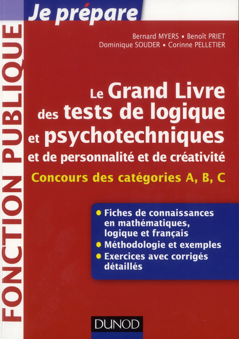 Je prépare : le grand livre des tests psychotechniques, de personnalité et de créativité