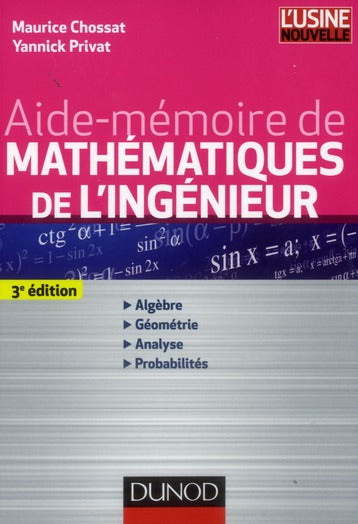 Aide-mémoire de mathématiques de l'ingénieur (3e édition)