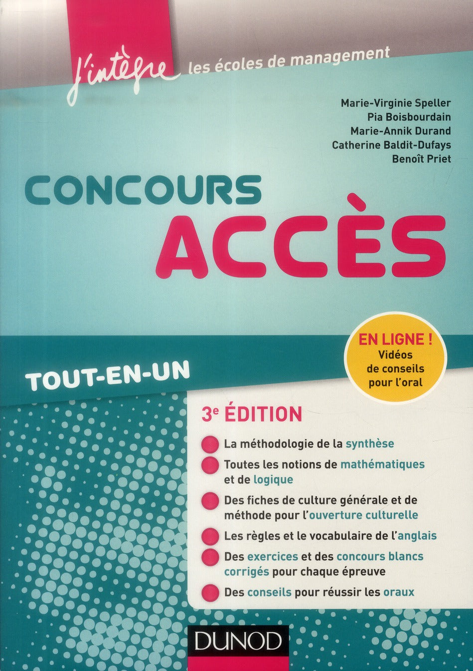Concours ACCES ; tout-en-un (3e édition)