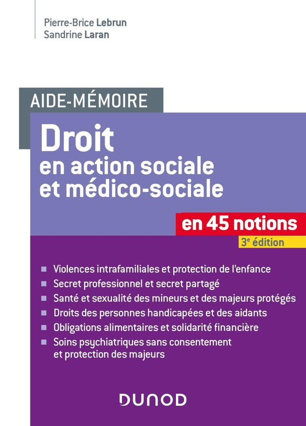 Droit en action sociale et médico-sociale en 45 notions (3e édition)