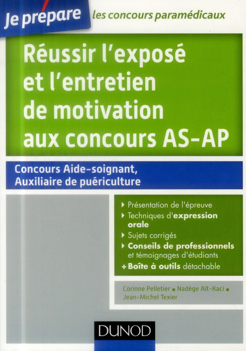 Je prépare : réussir l'exposé et l'entretien de motivation aux concours AS-AP