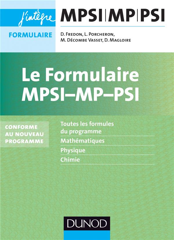 Le formulaire MPSI-MP-PSI ; MPSI/MP/PSI ; formulaire