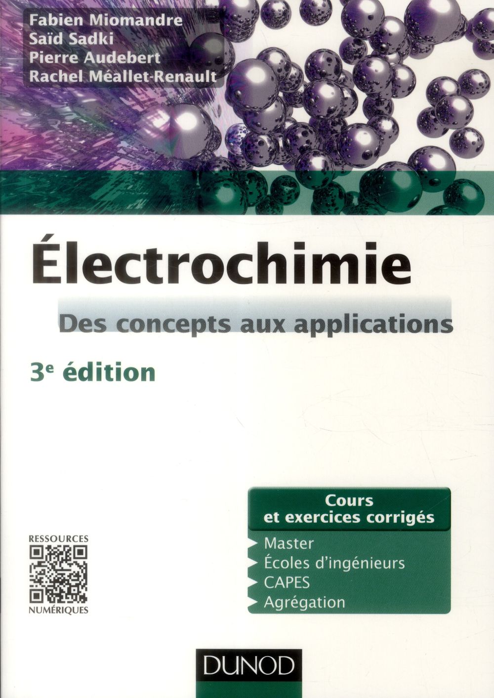 électrochimie ; des concepts aux applications ; cours, travaux pratiques et exercices (3e édition)
