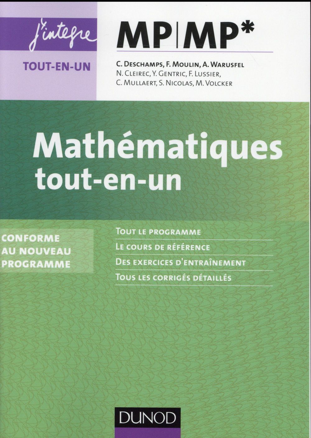 Mathématiques : MP/MP* ; tout-en-un ; nouveau programme 2014
