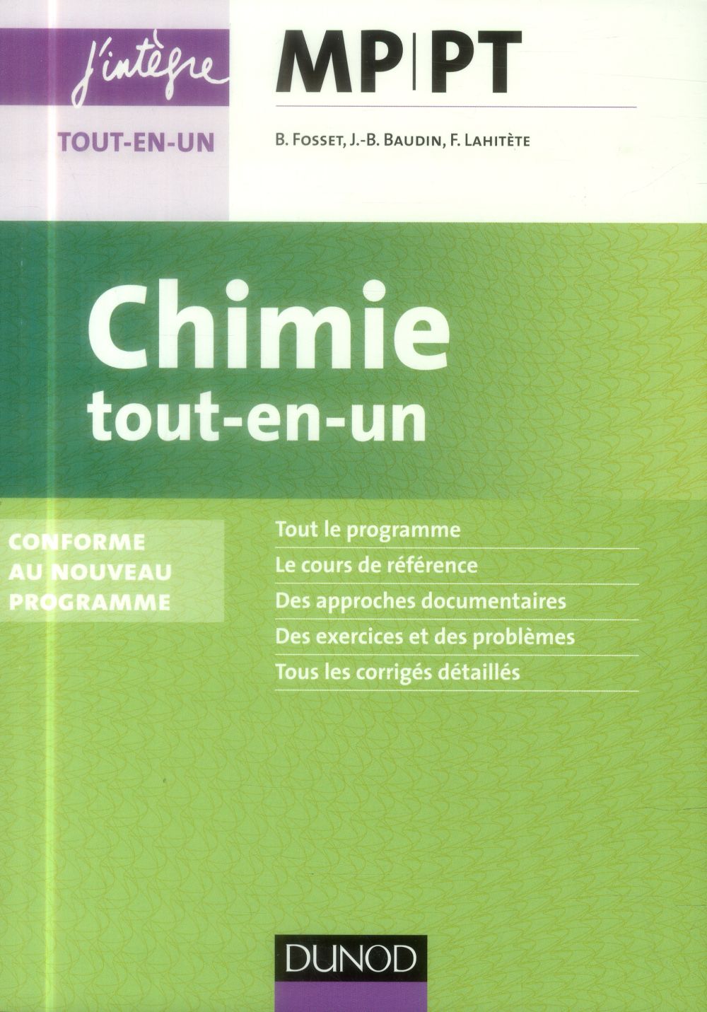 Chimie ; MP-PT ; tout-en-un