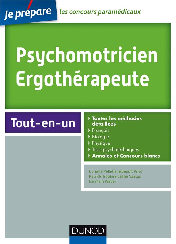 Je prépare : psychomotricien ; ergothérapeute ; tout-en-un