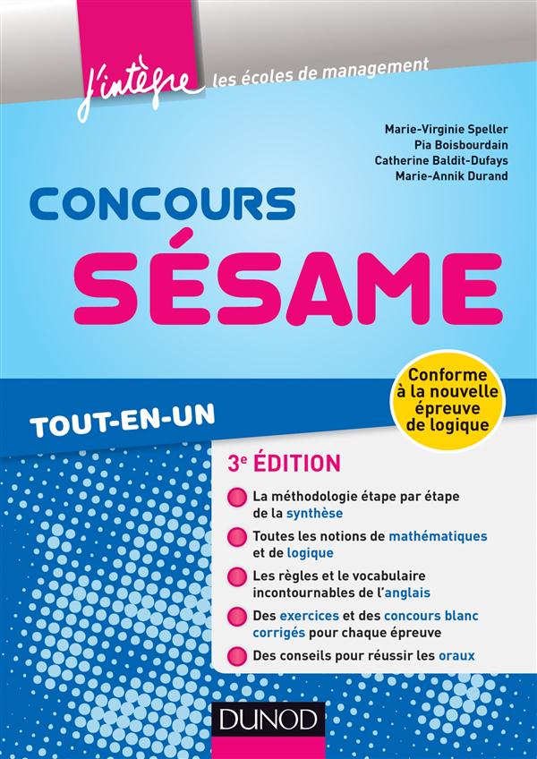 Concours sésame (3e édition) ; tout-en-un