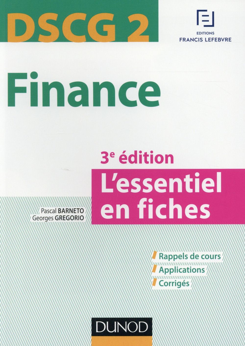 Dscg 2 ; finance (3e édition)