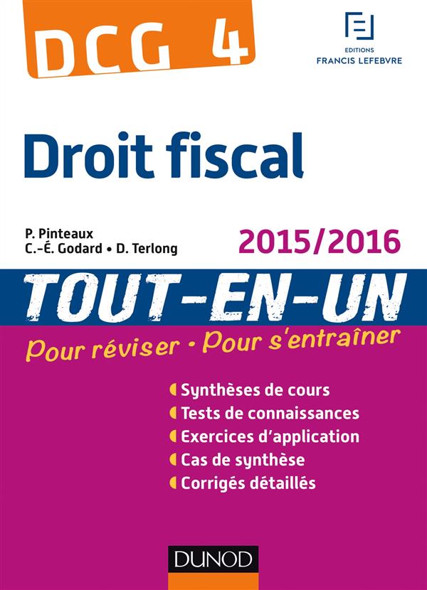DCG 4 ; droit fiscal ; tout l'entraînement (9e édition)