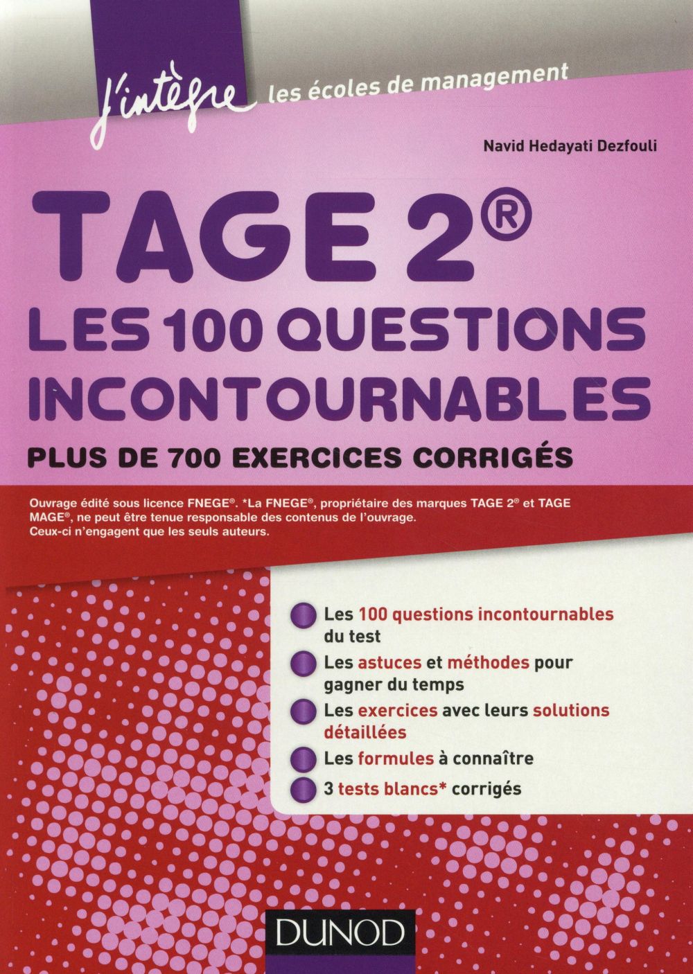 TAGE 2 ; les 100 questions incontournables