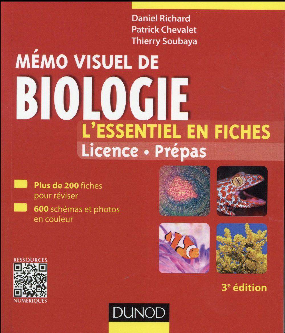 Mémo visuel de biologie ; l'essentiel en fiches (3e édition)