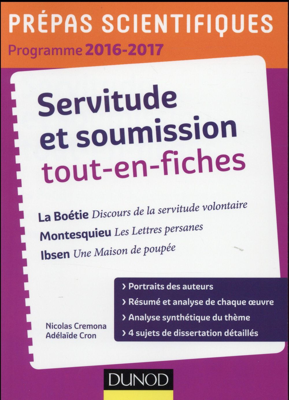 Thème français/philosophie ; prépas scientifiques (édition 2016/2017)