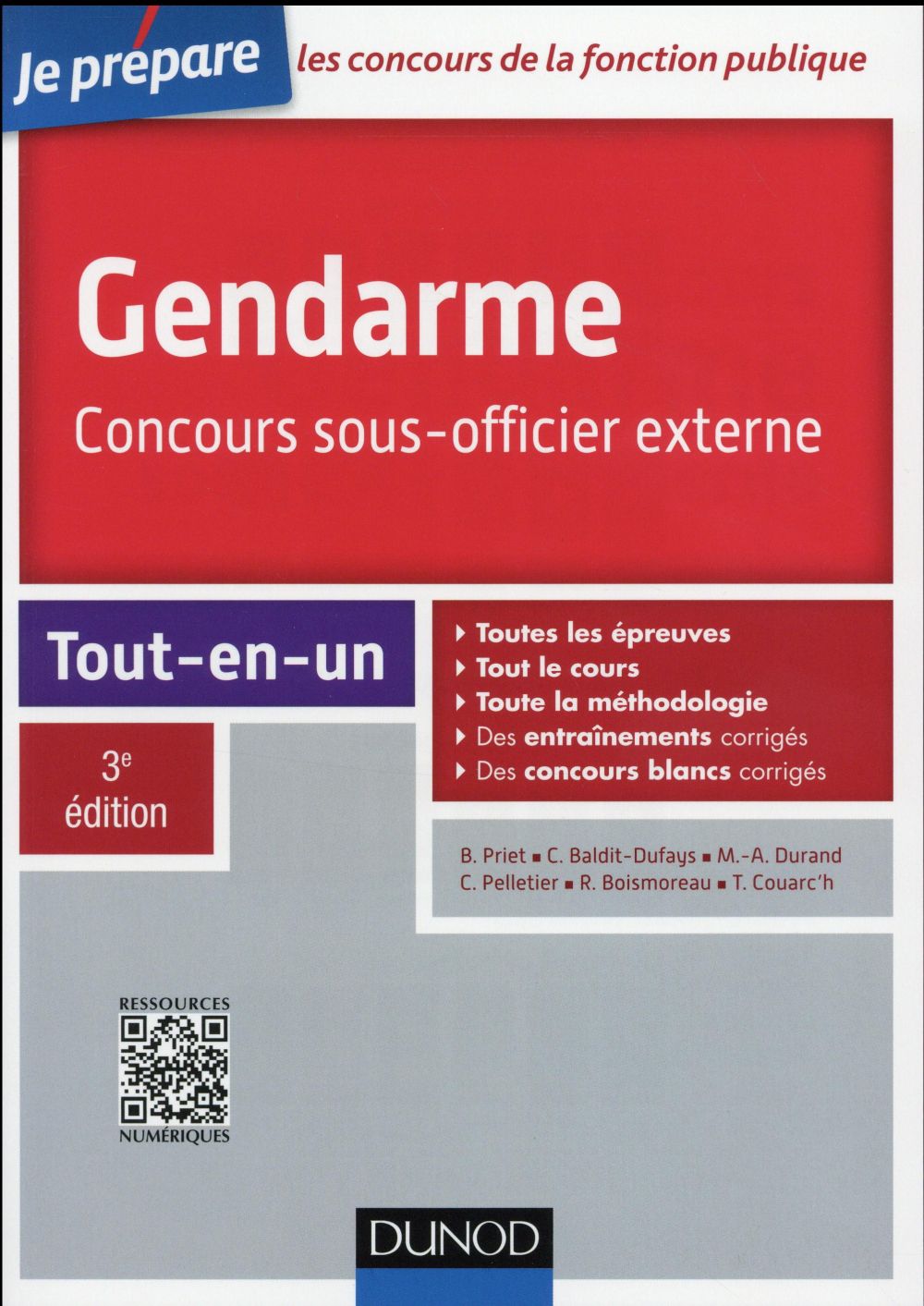 Je prépare : gendarme ; concours sous-officier externe ; tout-en-un (3e édition)