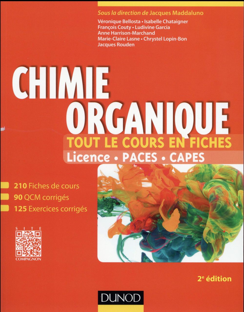 Chimie organique ; tout le cours en fiches (2e édition)