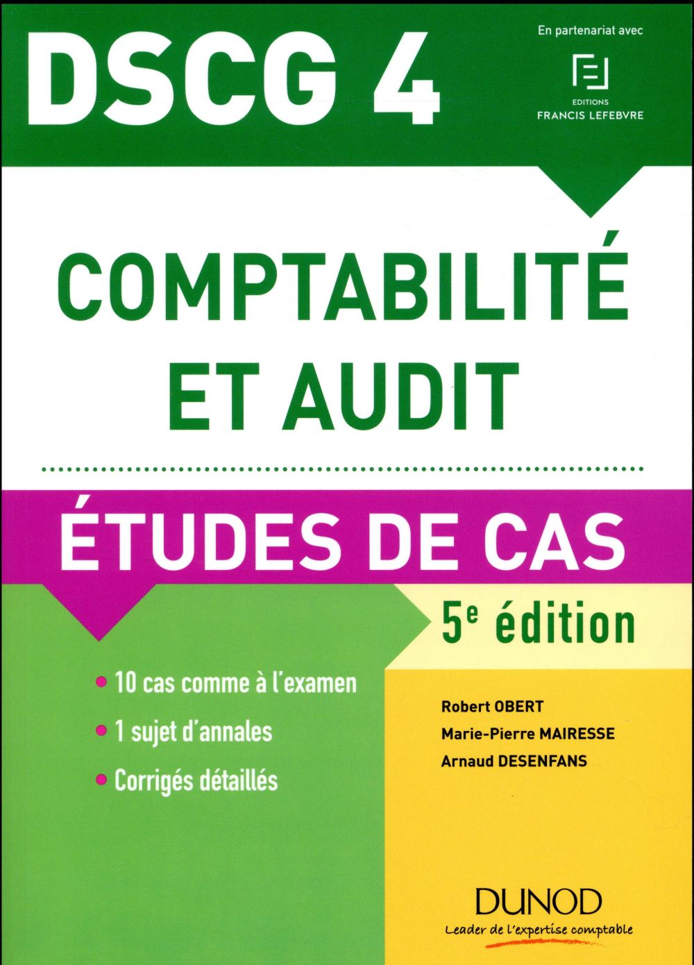 DSCG 4 ; comptabilité et audit ; éetudes de cas (5e édition)