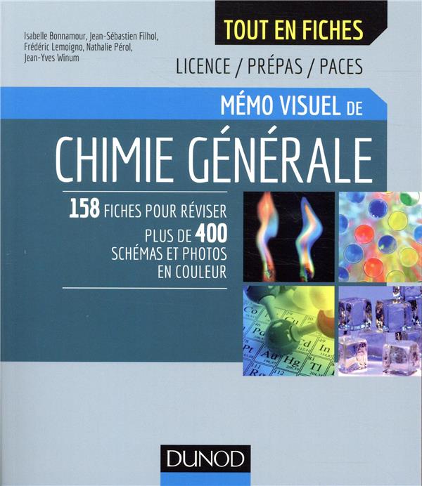 Mémo visuel de chimie générale ; l'essentiel en fiches