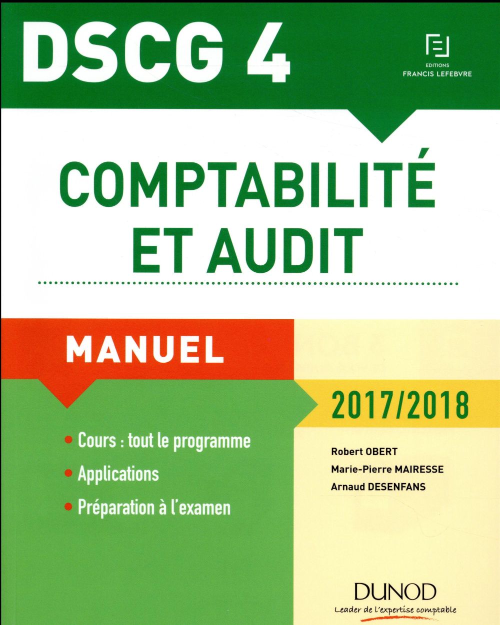 DSCG 4 ; comptabilité et audit ; manuel (édition 2017/2018)